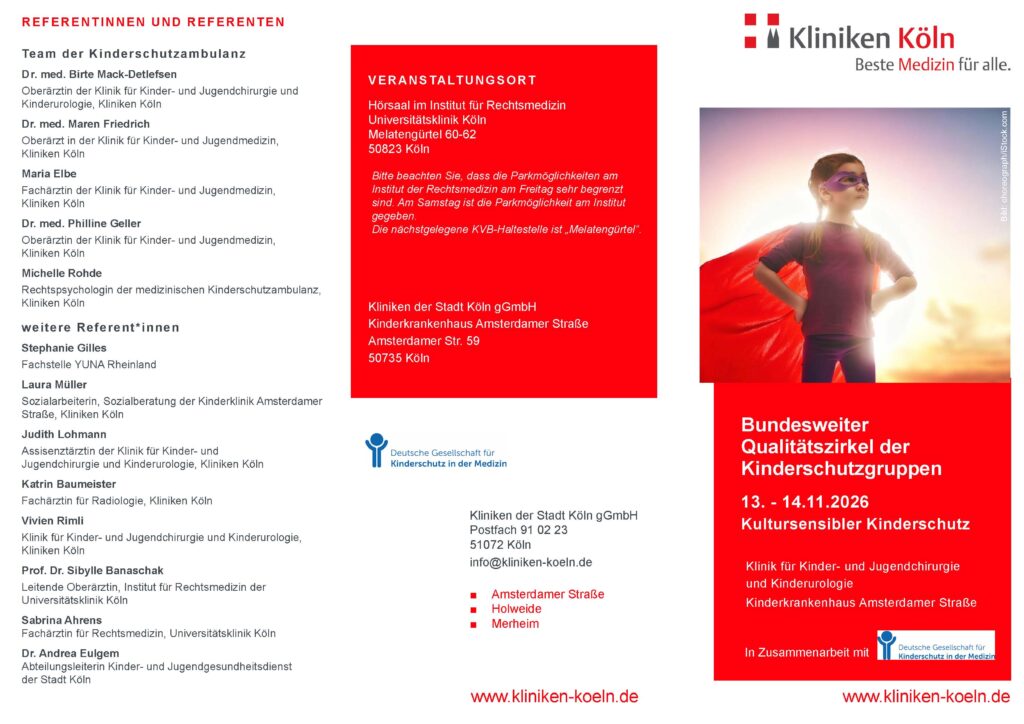 Kinderschutzgruppen Qualitätszirkel Köln 2026 DGKiM